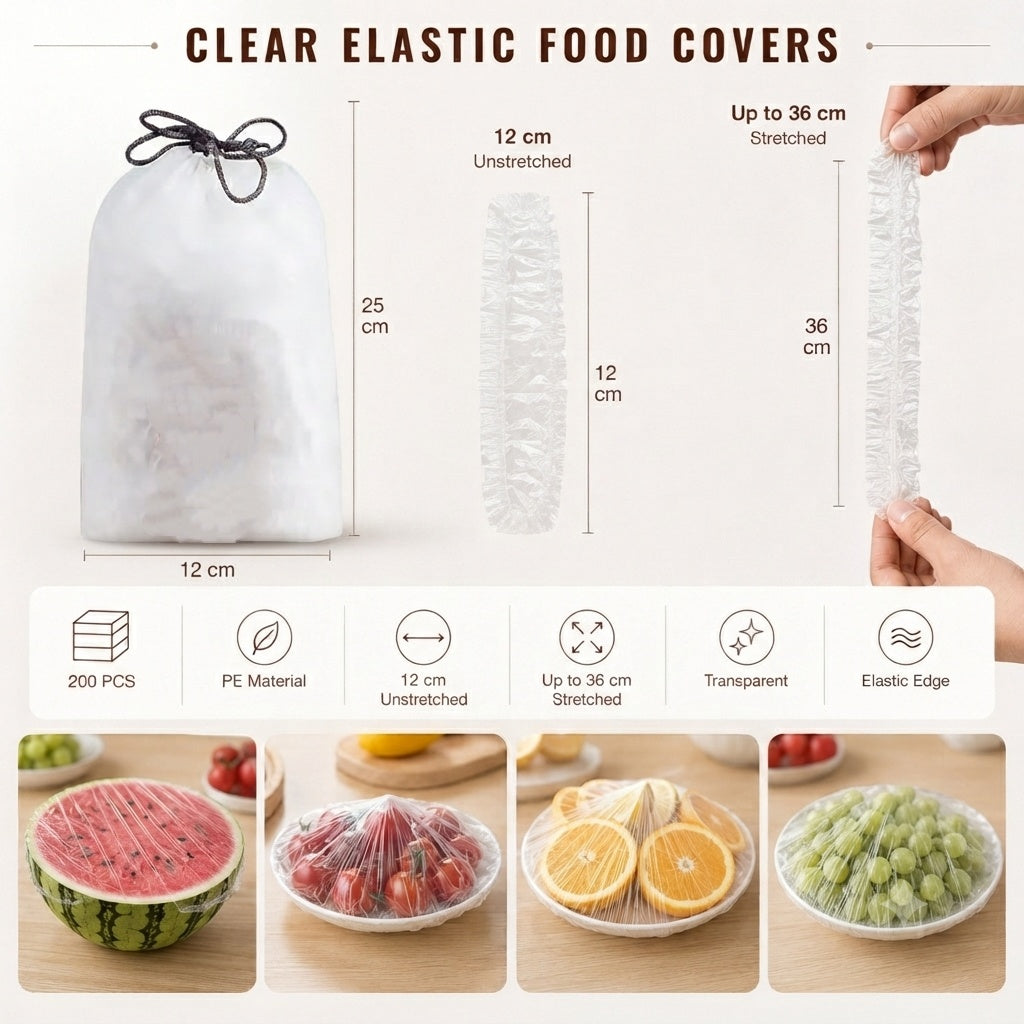 ⏳LAST DAY SALE 50% OFF!🔥Disposable Stretch Food Covers for Bowls & Plates