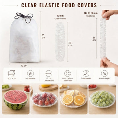 ⏳LAST DAY SALE 50% OFF!🔥Disposable Stretch Food Covers for Bowls & Plates