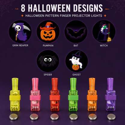 🎃 Halloween Finger Projector Lights – Mini Pattern Projector(36 pcs)