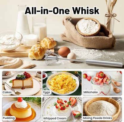 Rustproof Hand Push Whisk For Baking & Daily Drinks✨