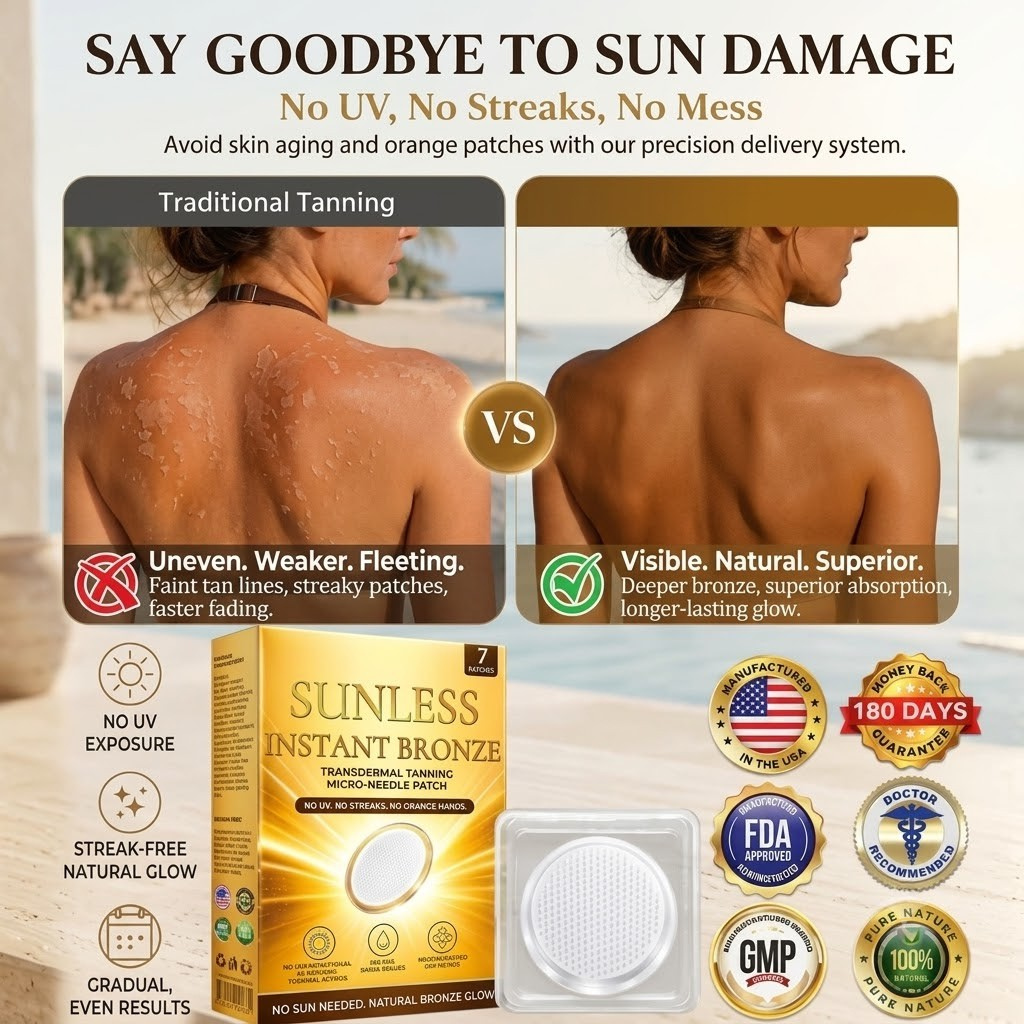 𝑶𝒇𝒇𝒊𝒄𝒊𝒂𝒍 𝑺𝒕𝒐𝒓𝒆 | ☀️☀️ 𝐒𝐮𝐧𝐥𝐞𝐬𝐬 𝐈𝐧𝐬𝐭𝐚𝐧𝐭 𝐁𝐫𝐨𝐧𝐳𝐞 𝐓𝐚𝐧𝐧𝐢𝐧𝐠 𝐌𝐢𝐜𝐫𝐨𝐧𝐞𝐞𝐝𝐥𝐞 𝐏𝐚𝐭𝐜𝐡 🇺🇸 (𝐉𝐮𝐬𝐭 𝐨𝐧𝐜𝐞 𝐚 𝐝𝐚𝐲) 𝐕𝐢𝐬𝐢𝐛𝐥𝐞 𝐁𝐫𝐨𝐧𝐳𝐞 𝐆𝐥𝐨𝐰 𝐢𝐧 𝟕 𝐃𝐚𝐲𝐬 ✅ 𝐍𝐨 𝐔𝐕, 𝐍𝐨 𝐎𝐫𝐚𝐧𝐠𝐞, 𝐍𝐨 𝐒𝐭𝐫𝐞𝐚𝐤𝐬, 𝐍𝐨 𝐃𝐇𝐀, 𝐍𝐨 𝐌𝐞𝐬𝐬.