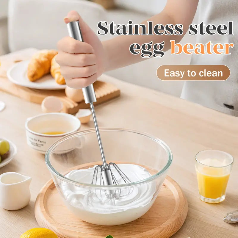 Rustproof Hand Push Whisk For Baking & Daily Drinks✨
