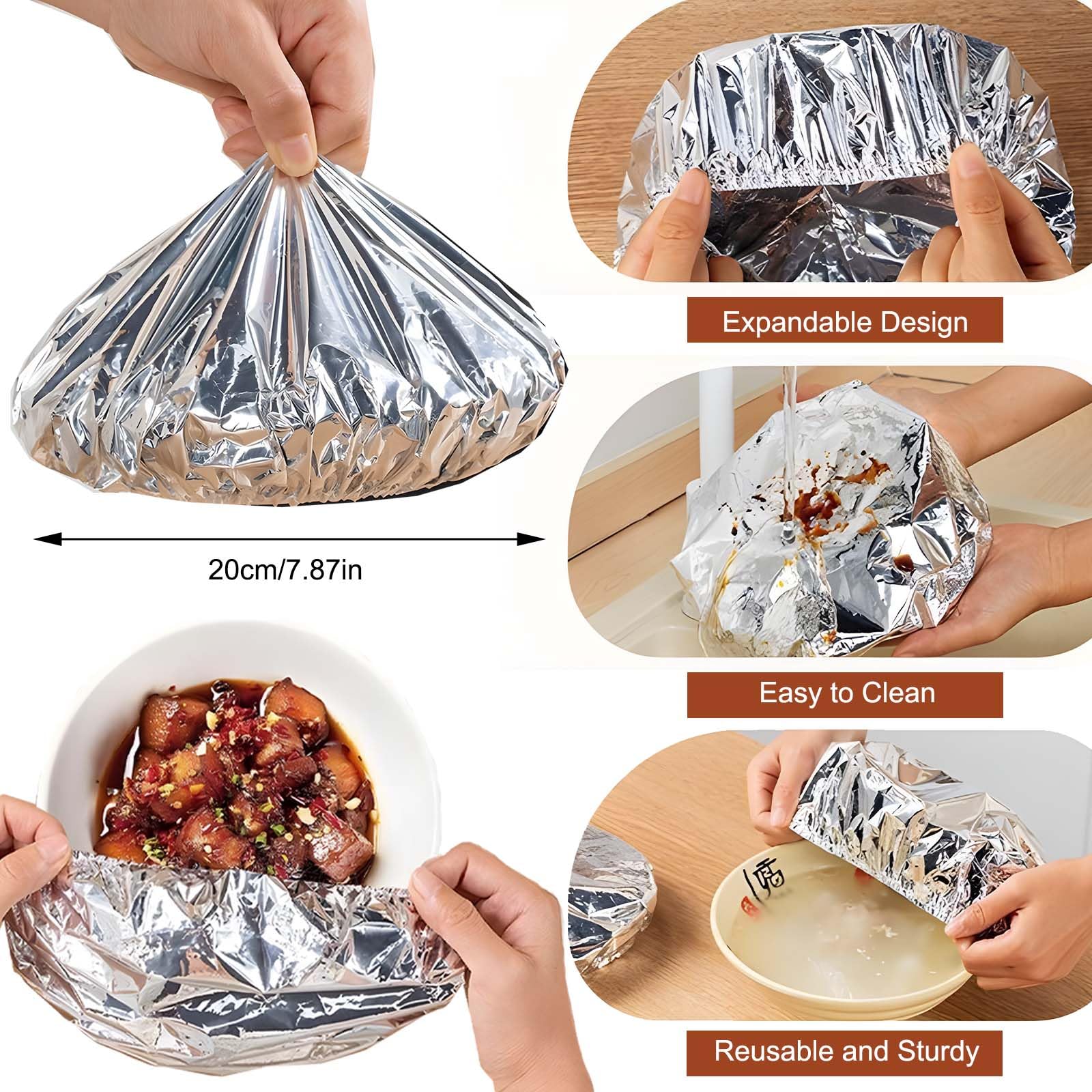 ✨ Aluminum Foil Food Covers