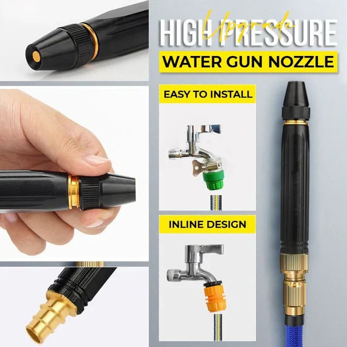 360° Rotating High-Pressure Water Jet for Car Cleaning & Watering