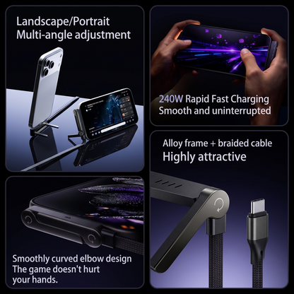 ⚡2-in-1 Stand Charging Cable
