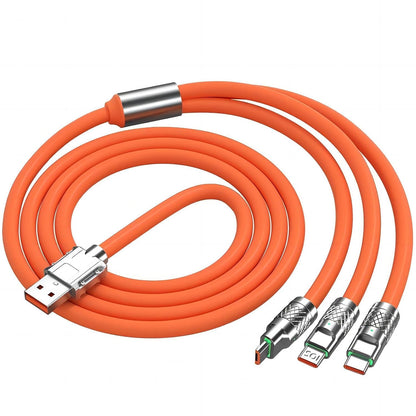 One Cable for All Your Devices🔌3-in-1 Fast Charging Cable