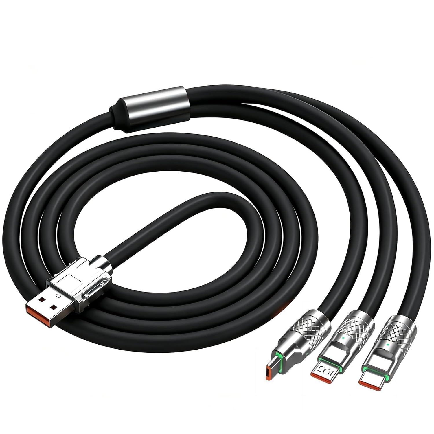 One Cable for All Your Devices🔌3-in-1 Fast Charging Cable