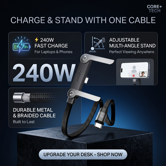 ⚡2-in-1 Stand Charging Cable