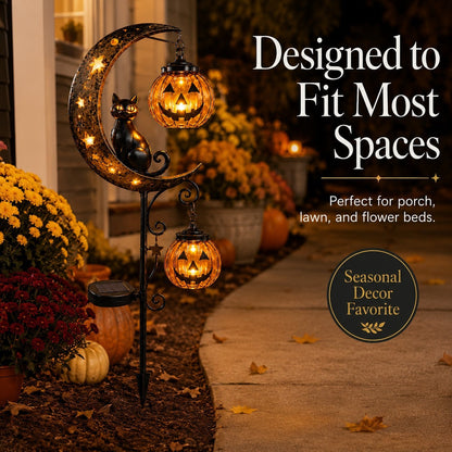 🎃 Halloween Early Bird Sale | 49% OFF Pumpkin Moon Garden Stake Light