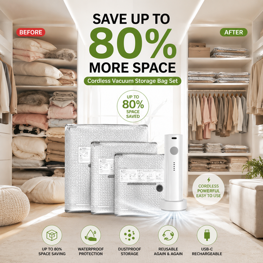 🔥 Hot Summer Sale 49% OFF🔥Vacuum Storage Bags with Cordless Pump