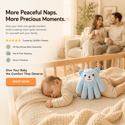Baby Soothing Weighted Patting | Anti-Startle Sleep Aid for Newborns