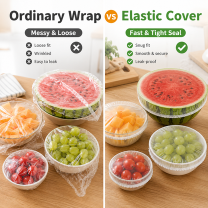 ⏳LAST DAY SALE 50% OFF!🔥Disposable Stretch Food Covers for Bowls & Plates