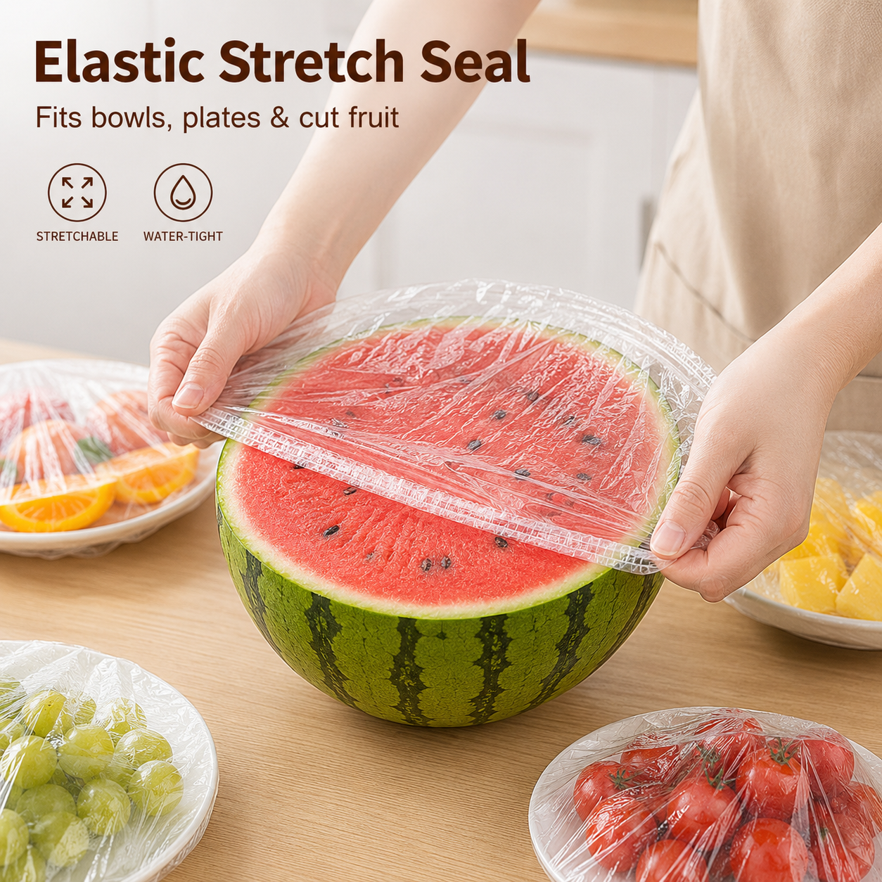 ⏳LAST DAY SALE 50% OFF!🔥Disposable Stretch Food Covers for Bowls & Plates