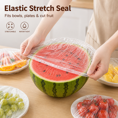 ⏳LAST DAY SALE 50% OFF!🔥Disposable Stretch Food Covers for Bowls & Plates