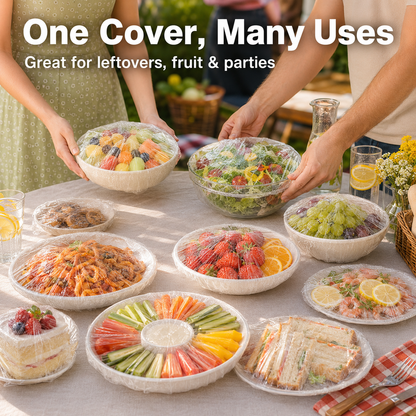 ⏳LAST DAY SALE 50% OFF!🔥Disposable Stretch Food Covers for Bowls & Plates