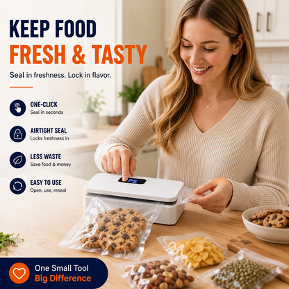 🔥 Mini Heat Sealer – USB-C Rechargeable Food Bag Sealer