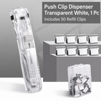 Transparent-White-1PCS+50PCS Clips