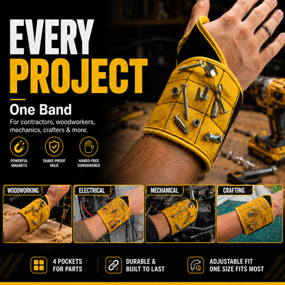 🧲Magnetic Tool Wristband | Hands-Free Hardware Holder