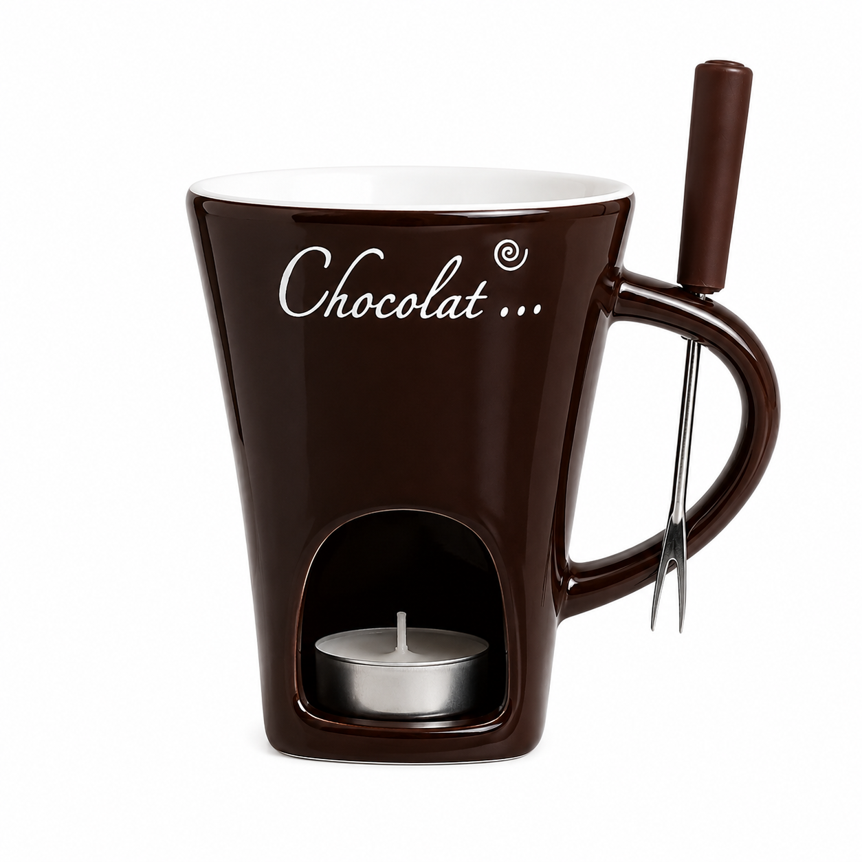 Chocolate Brown + Fork