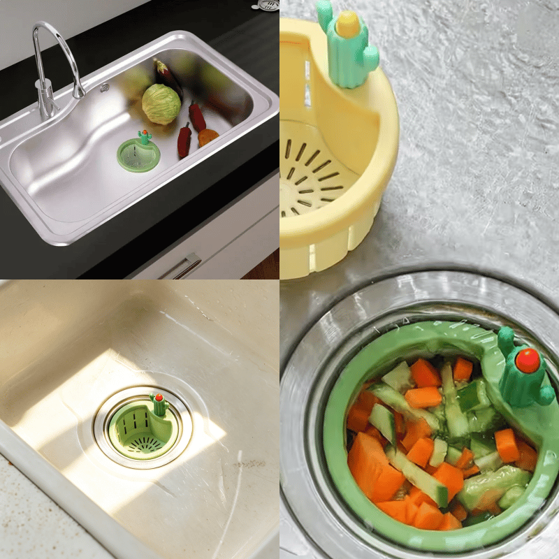 Anti-Clogging Cactus Sink Strainer Basket | Universal Fit & Easy Clean