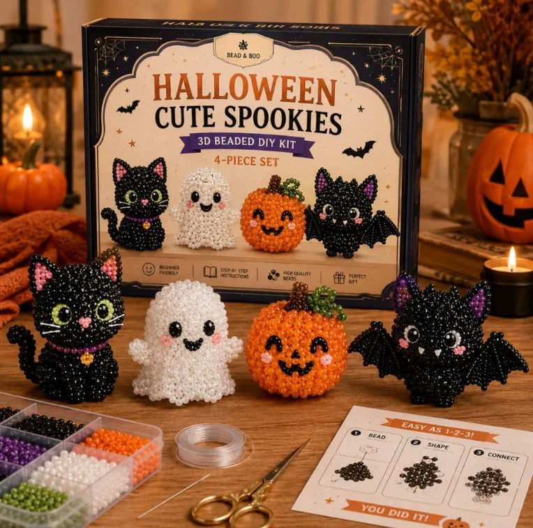 🏆Limited-time offer: 50% discount🧵✨Small 3D animal handmade set with beads