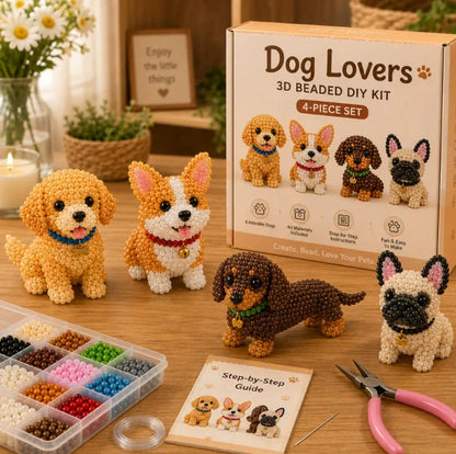 🏆Limited-time offer: 50% discount🧵✨Small 3D animal handmade set with beads