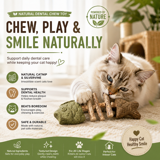 Catnip & Silvervine Chew