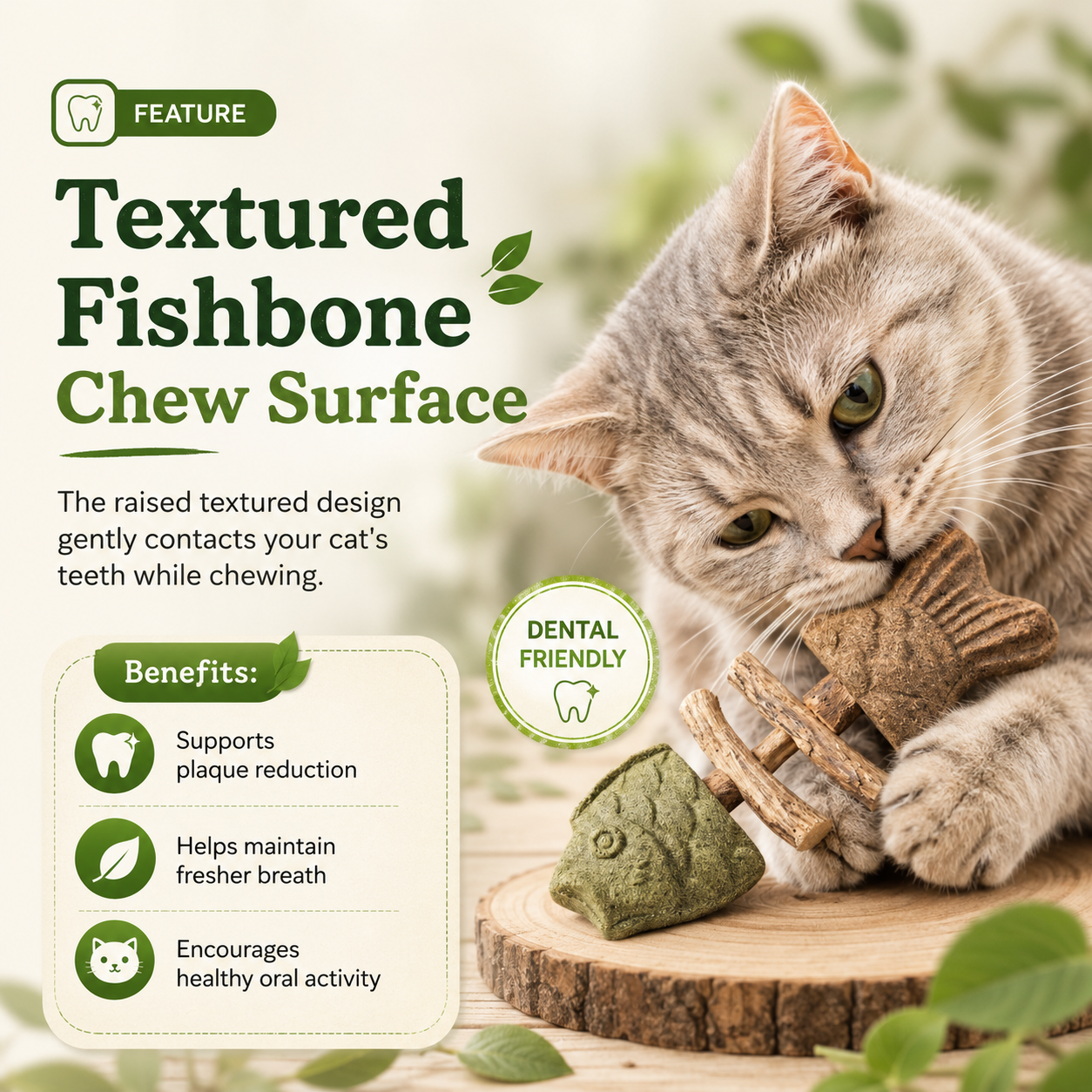 Catnip & Silvervine Chew
