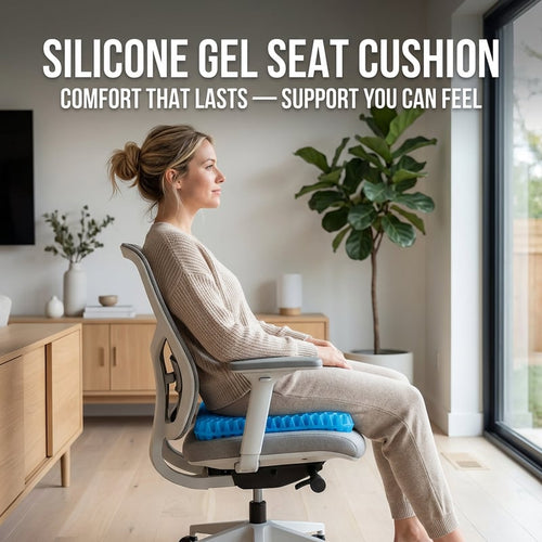 ✨ Ergonomic Silicone Seat Cushion – Relief You Can Feel