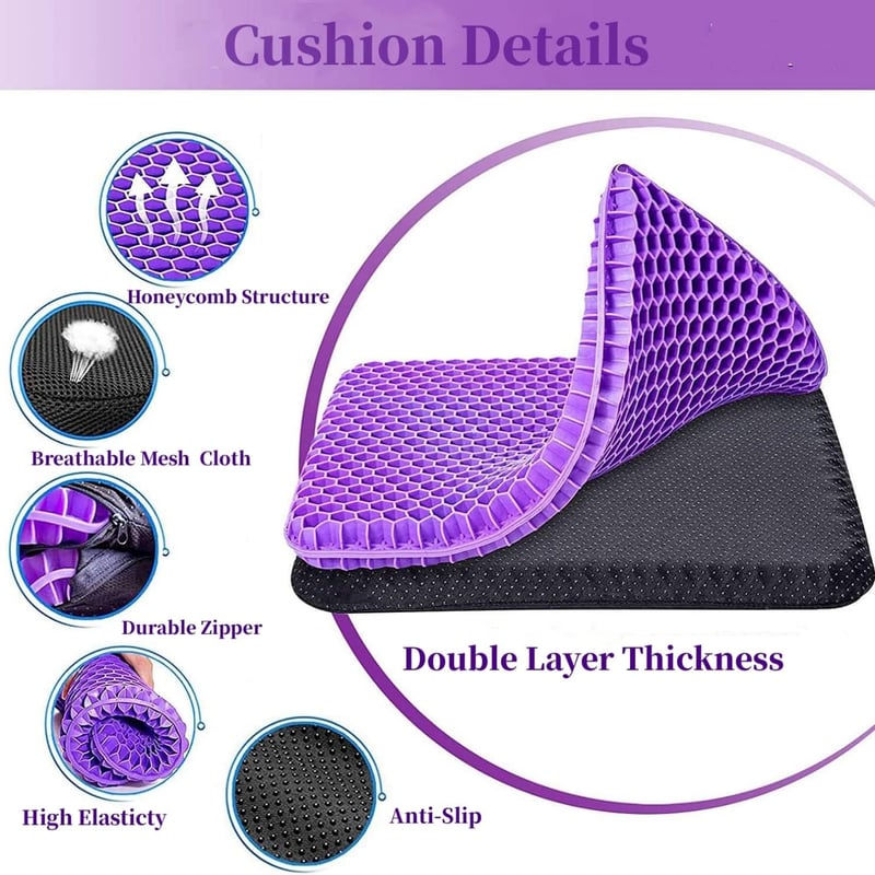 ✨ Ergonomic Silicone Seat Cushion – Relief You Can Feel