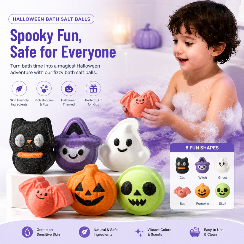 🎃 Halloween Surprise Bath Bomb Gift Set
