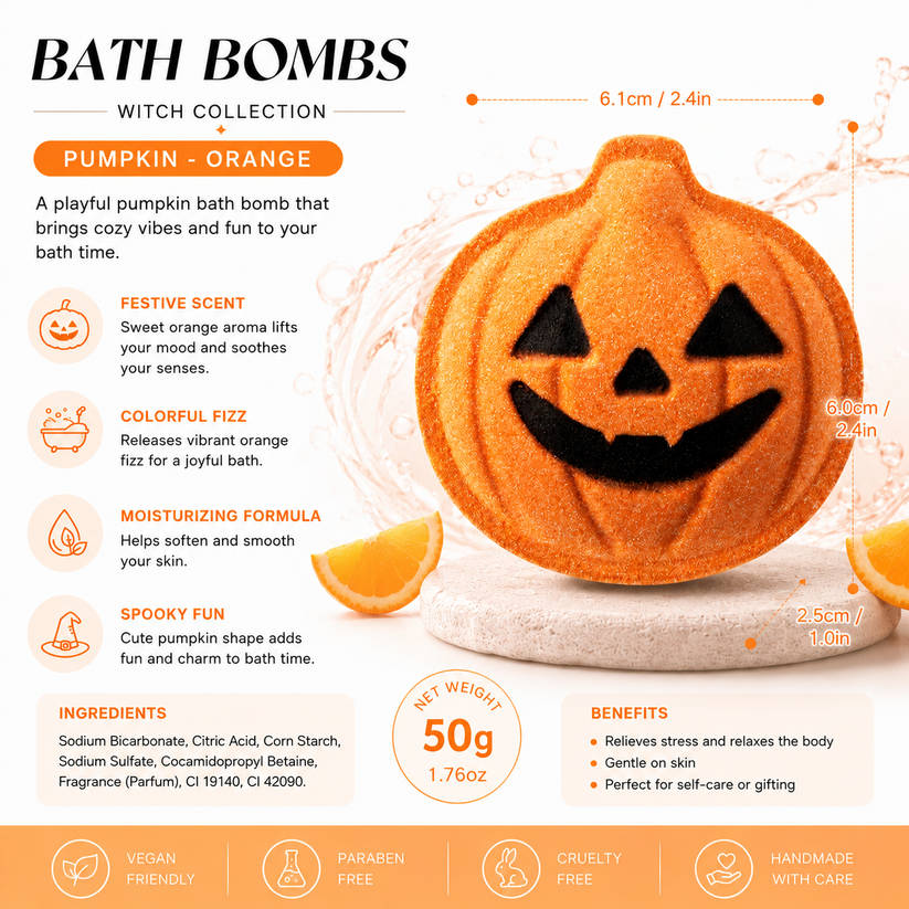🎃 Halloween Surprise Bath Bomb Gift Set