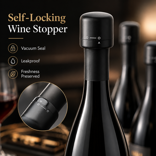 🍷 Vacuum Wine Stopper – Keep Wine & Champagne Fresh Longer