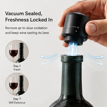 🍷 Vacuum Wine Stopper – Keep Wine & Champagne Fresh Longer