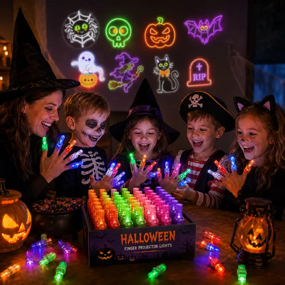 🎃 Halloween Finger Projector Lights – Mini Pattern Projector(36 pcs)