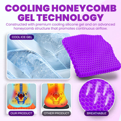✨ Ergonomic Silicone Seat Cushion – Relief You Can Feel