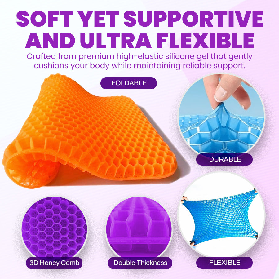 ✨ Ergonomic Silicone Seat Cushion – Relief You Can Feel