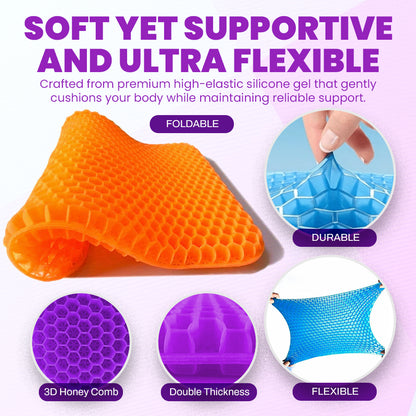 ✨ Ergonomic Silicone Seat Cushion – Relief You Can Feel