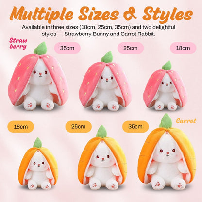 🐰🥕Transformable Strawberry & Carrot Bunny🍓