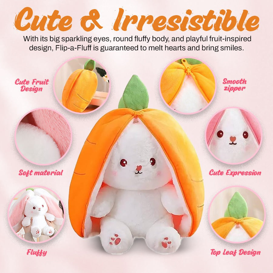 🐰🥕Transformable Strawberry & Carrot Bunny🍓
