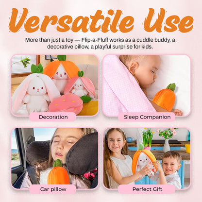 🐰🥕Transformable Strawberry & Carrot Bunny🍓
