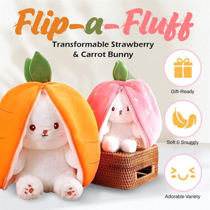 🐰🥕Transformable Strawberry & Carrot Bunny🍓
