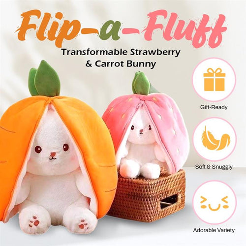 🐰🥕Transformable Strawberry & Carrot Bunny🍓