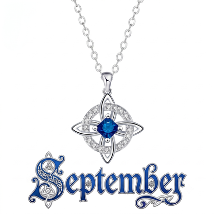 Mystical Birthstone Witches Knot Necklace – Natural Crystal🔮💞Protect Your Loved Ones💞