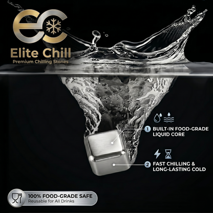 🧊Elite Chill Reusable Stainless Steel Cooling Stones