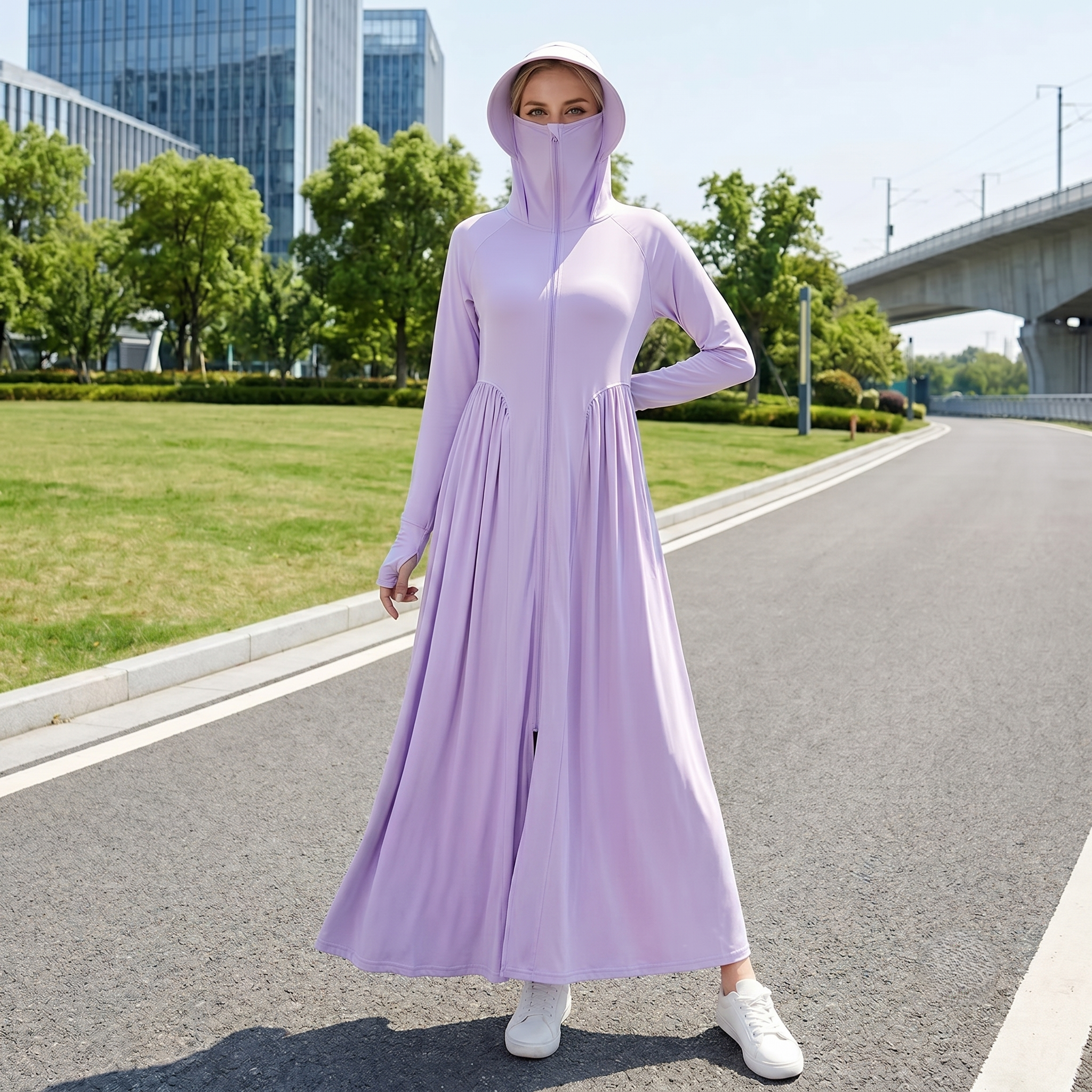 Solara Ultimate Full-Body Sun Defense Maxi Dress