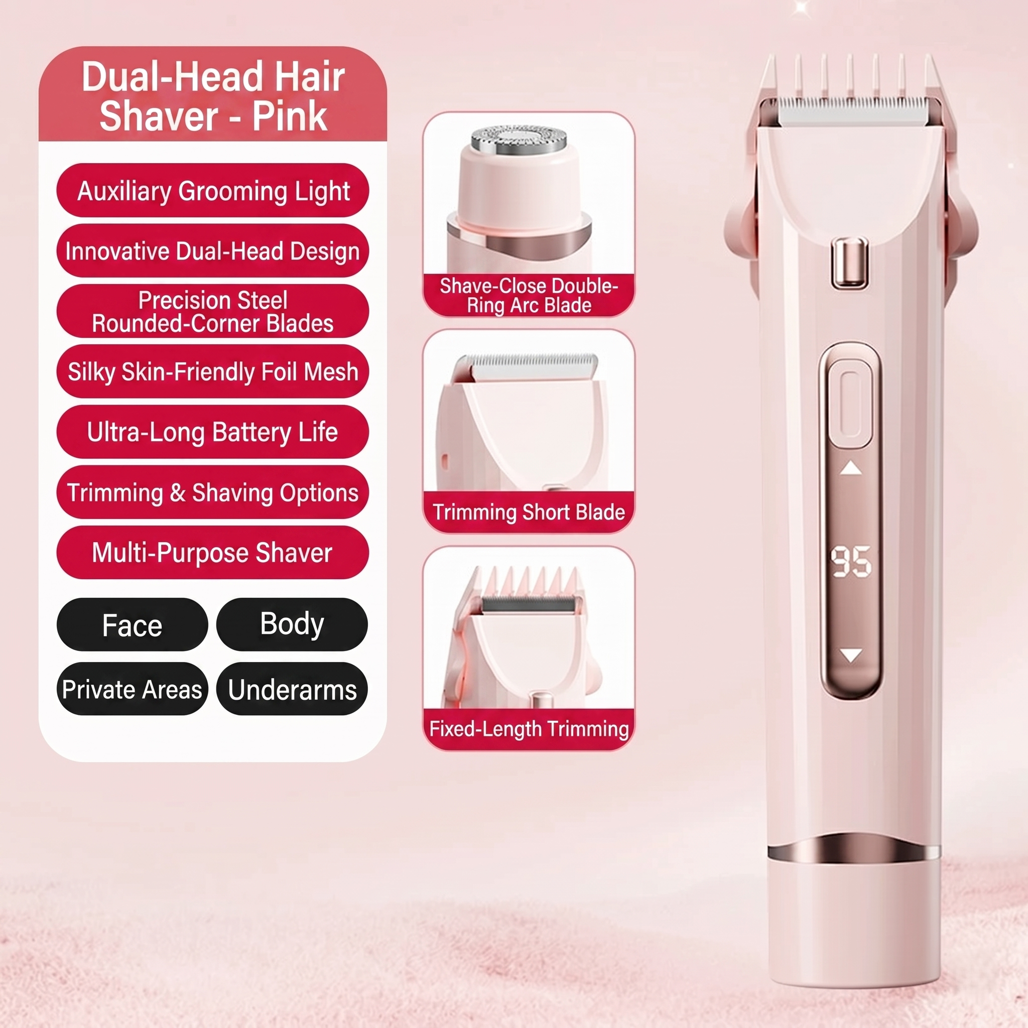 KBM™-2-in-1 Painless Bikini Hair Trimmer