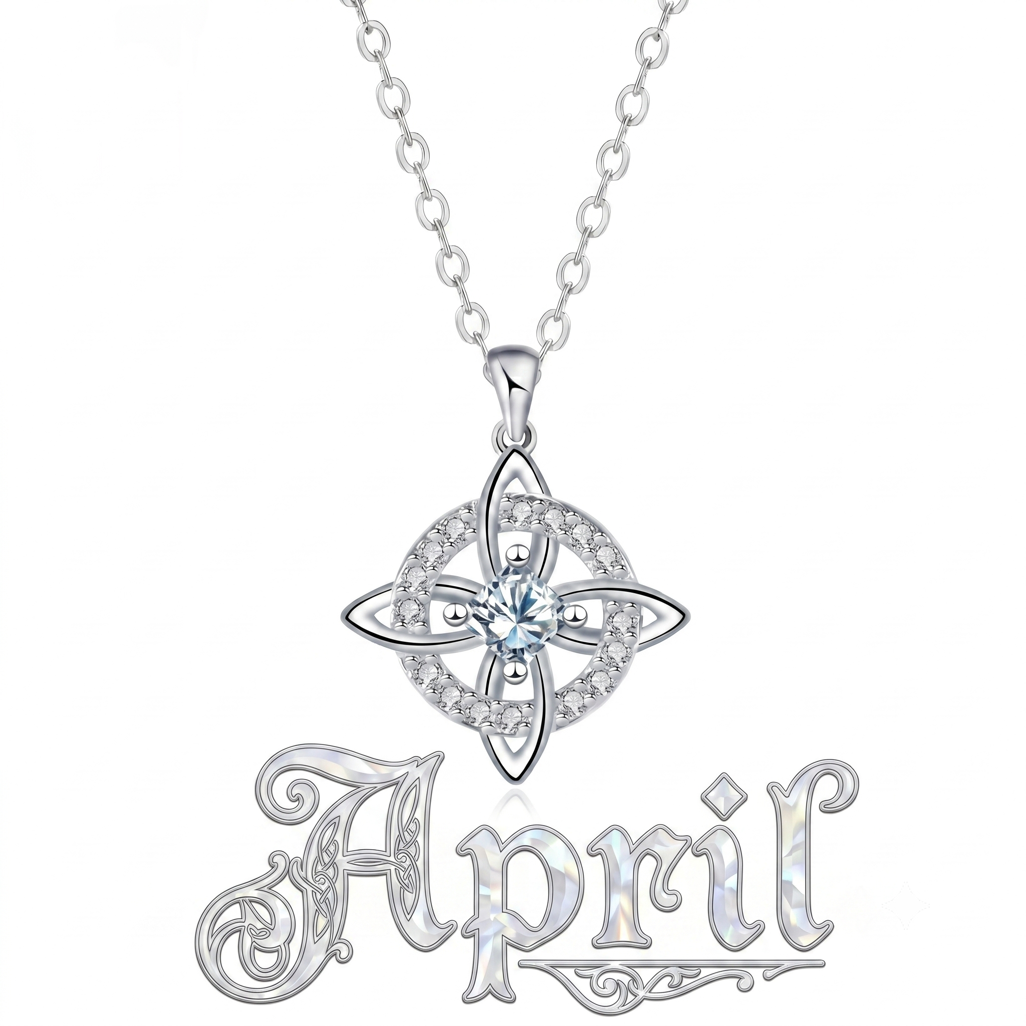 Mystical Birthstone Witches Knot Necklace – Natural Crystal🔮💞Protect Your Loved Ones💞