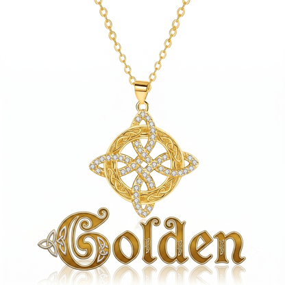 Mystical Birthstone Witches Knot Necklace – Natural Crystal🔮💞Protect Your Loved Ones💞