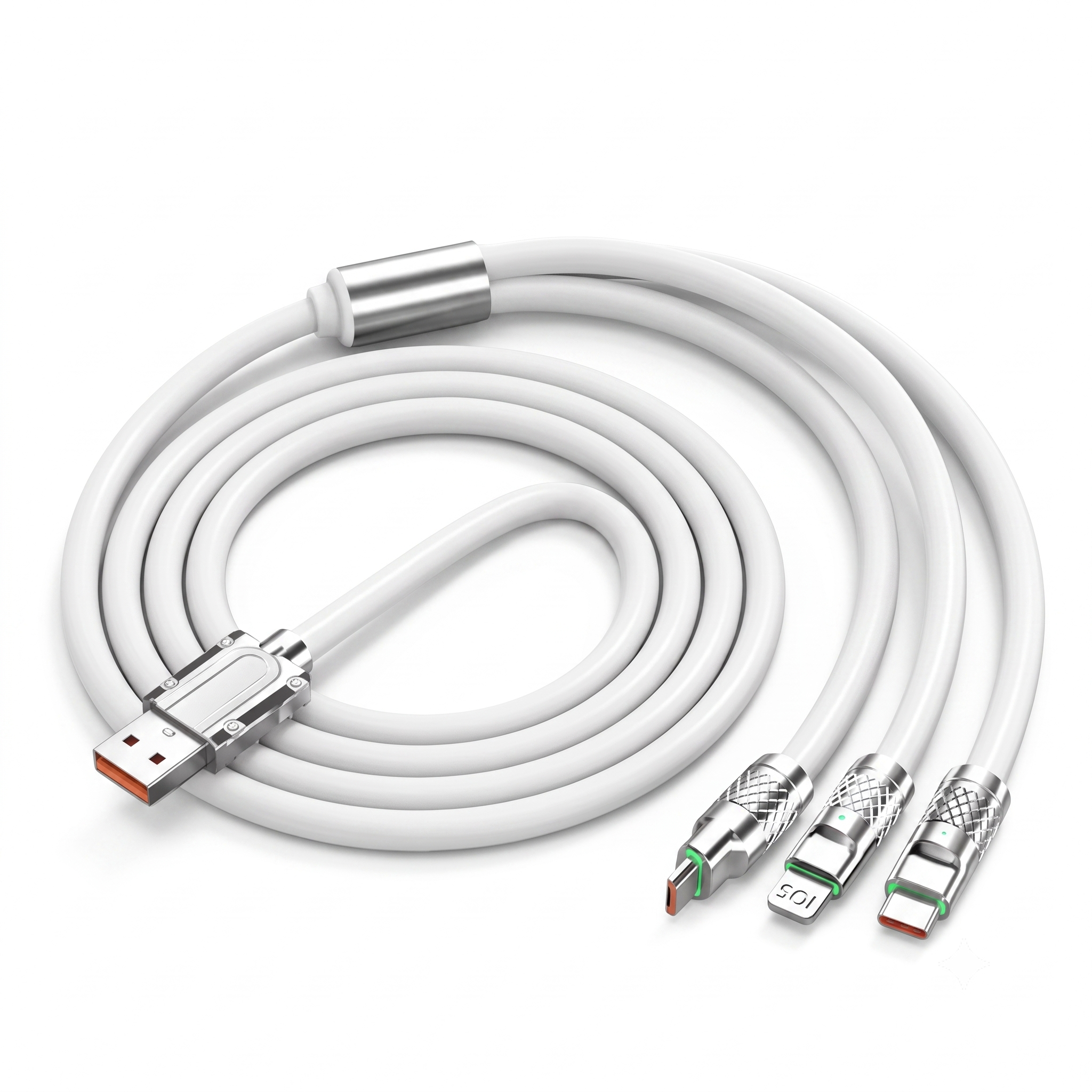 One Cable for All Your Devices🔌3-in-1 Fast Charging Cable